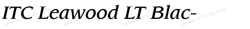ITC Leawood LT Blac字体转换